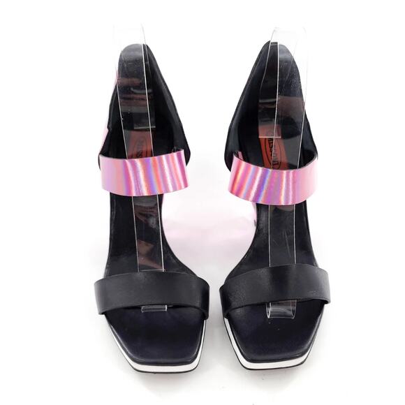 MISSONI Iridescent Pink Faceted D'Orsay Heels New Floor Model Sz 39 8.5 NWT - Picture 3 of 11
